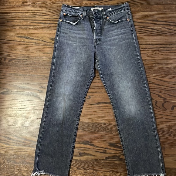 Levi’s Wedgie Straight Black Jeans - Picture 3 of 5